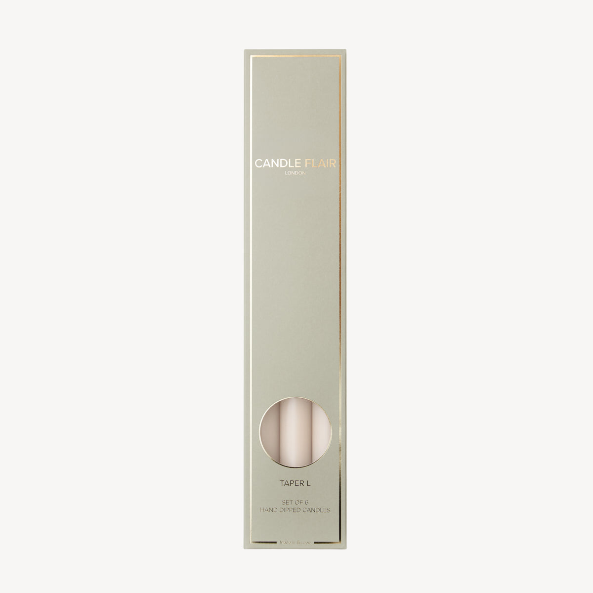 Box of 6 Candles - Taper 35 - Nude