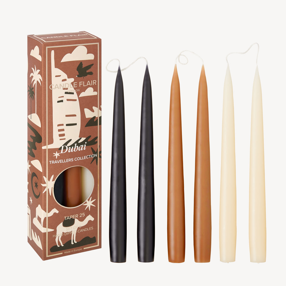 Box of 6 Candles -  Dubai - Travellers Collection
