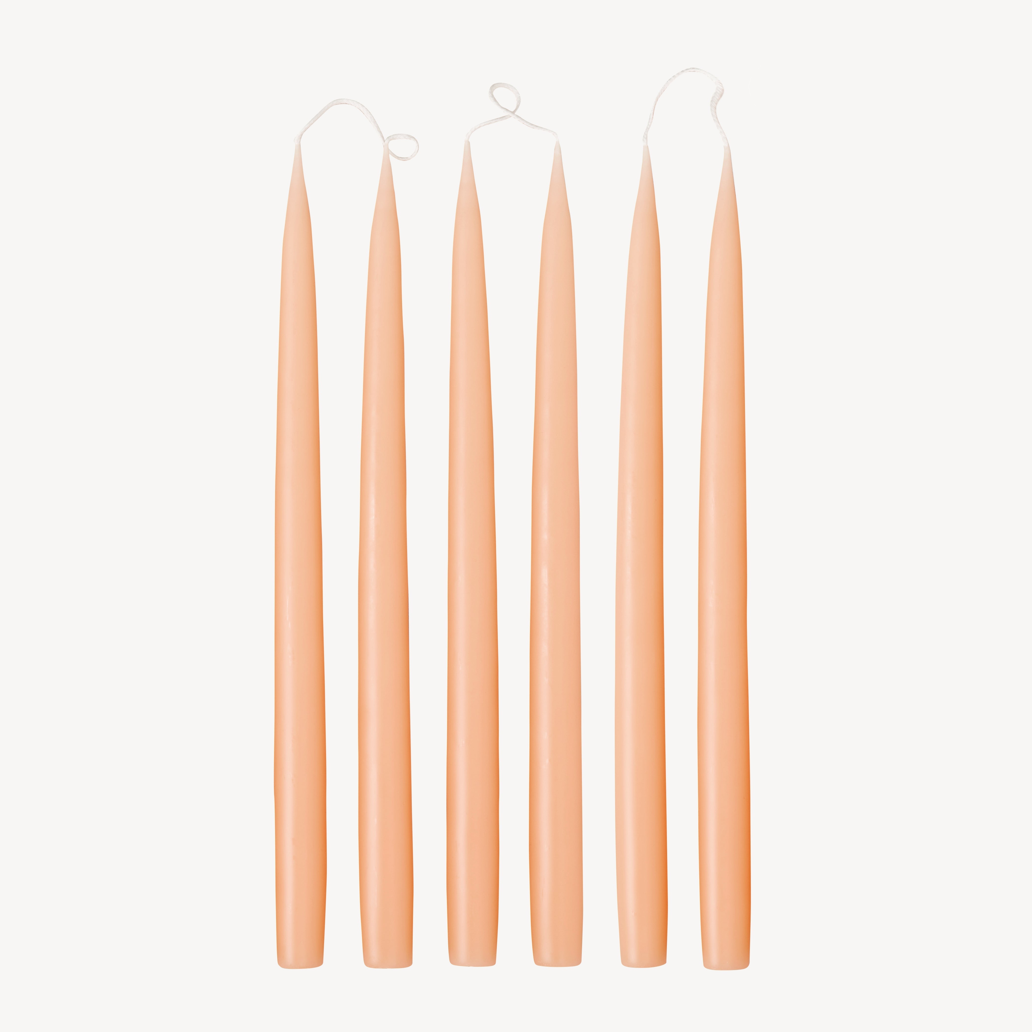Box of 6 Candles - Taper 45 - Peach