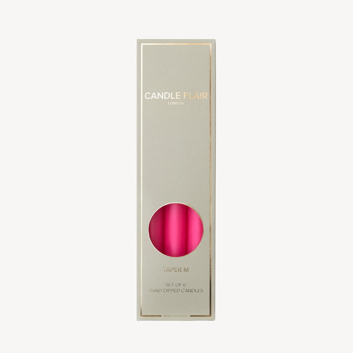 Box of 6 Candles - Taper 25 - Light Cherry