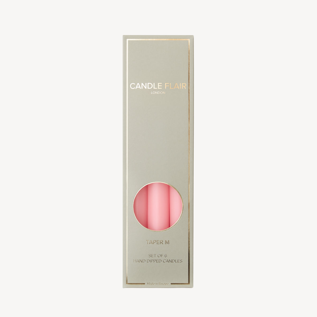 Box of 6 Candles - Taper 25 - Candy Pink