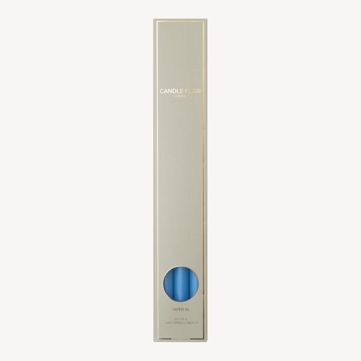 Box of 6 Candles - Taper 45 - Wedgewood Blue