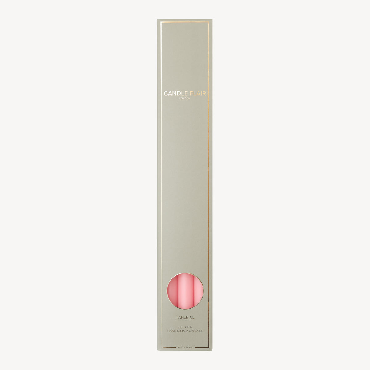 Box of 6 Candles - Taper 45 - Candy Pink