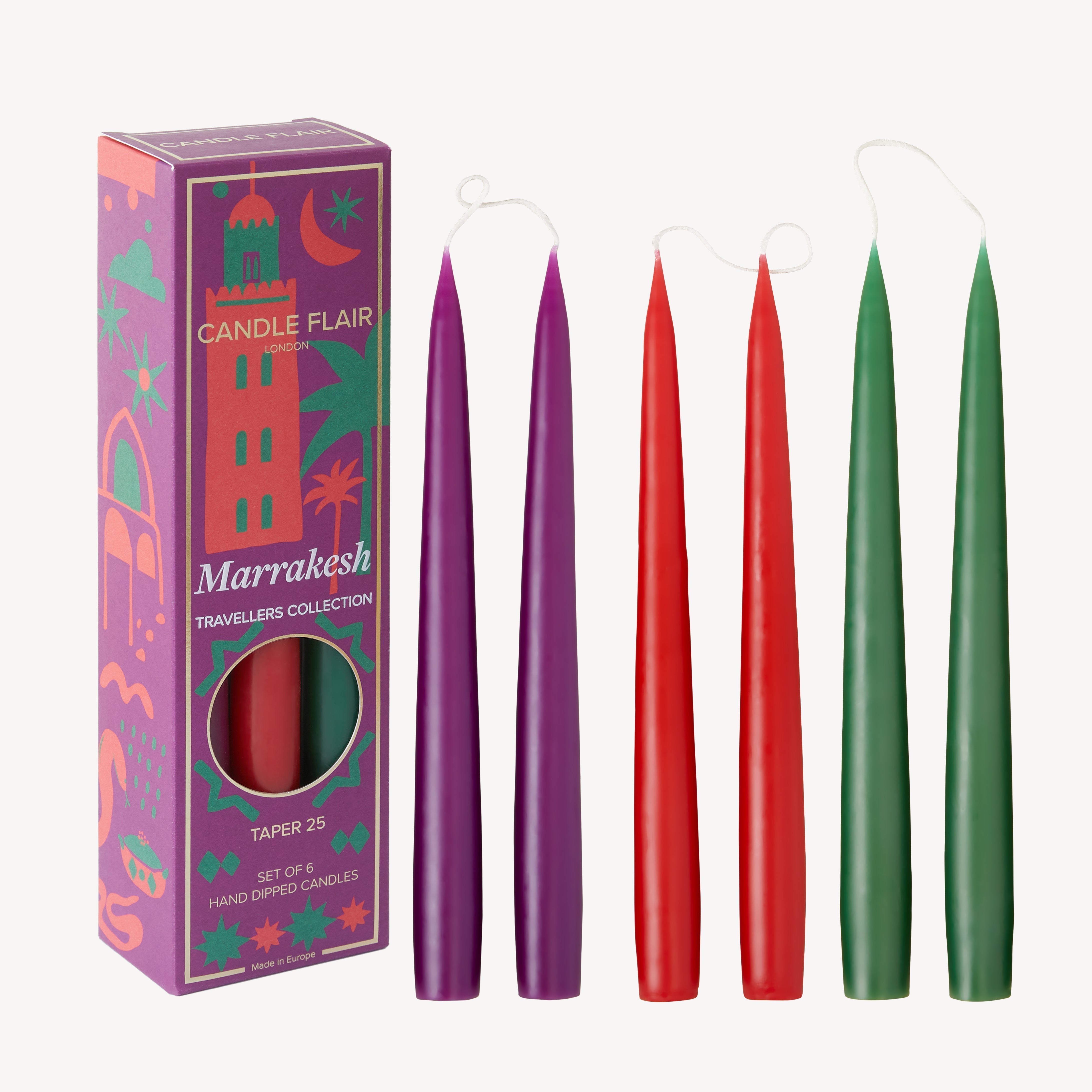 Box of 6 Candles -  Marrakesh - Travellers Collection