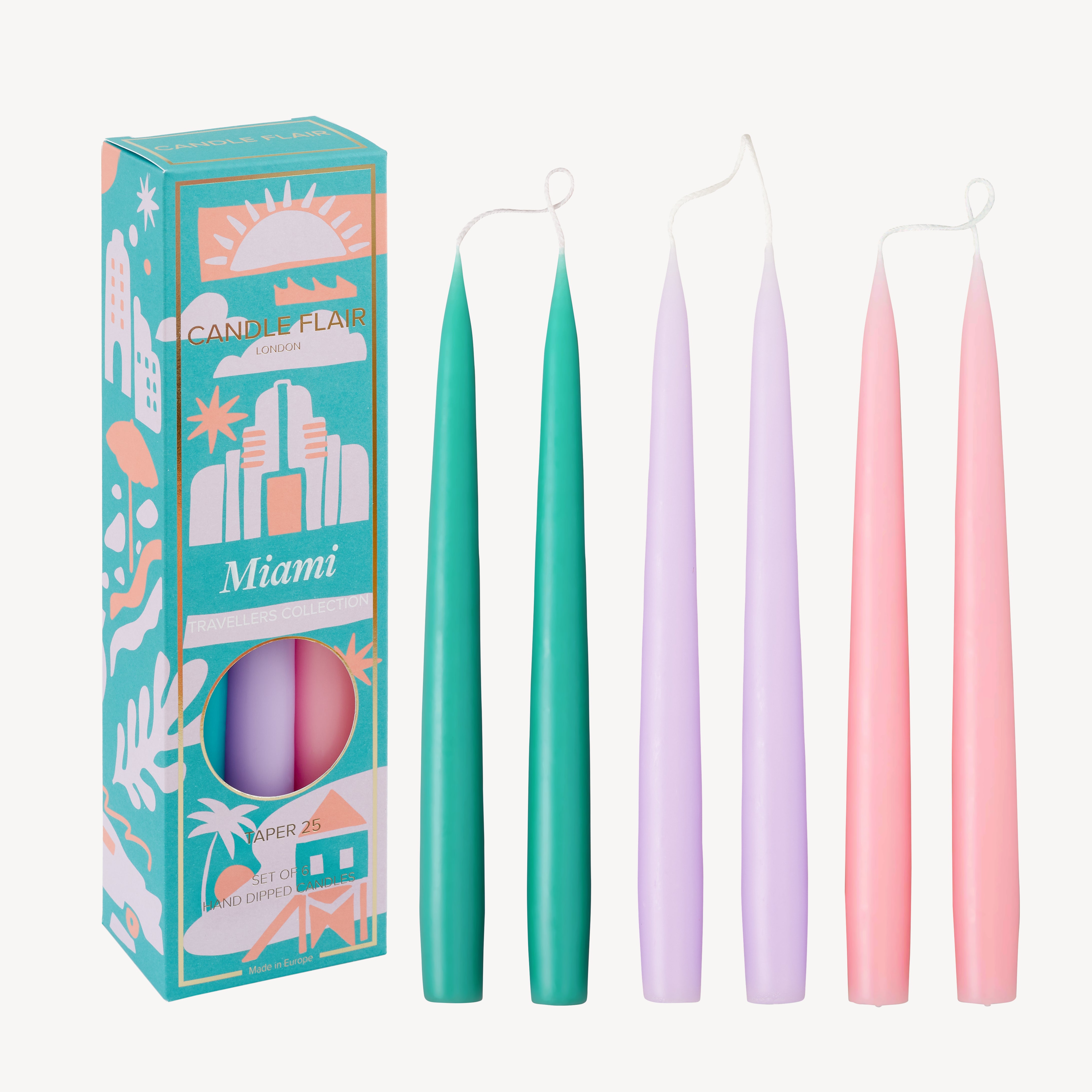 Box of 6 Candles - Miami - Travellers Collection