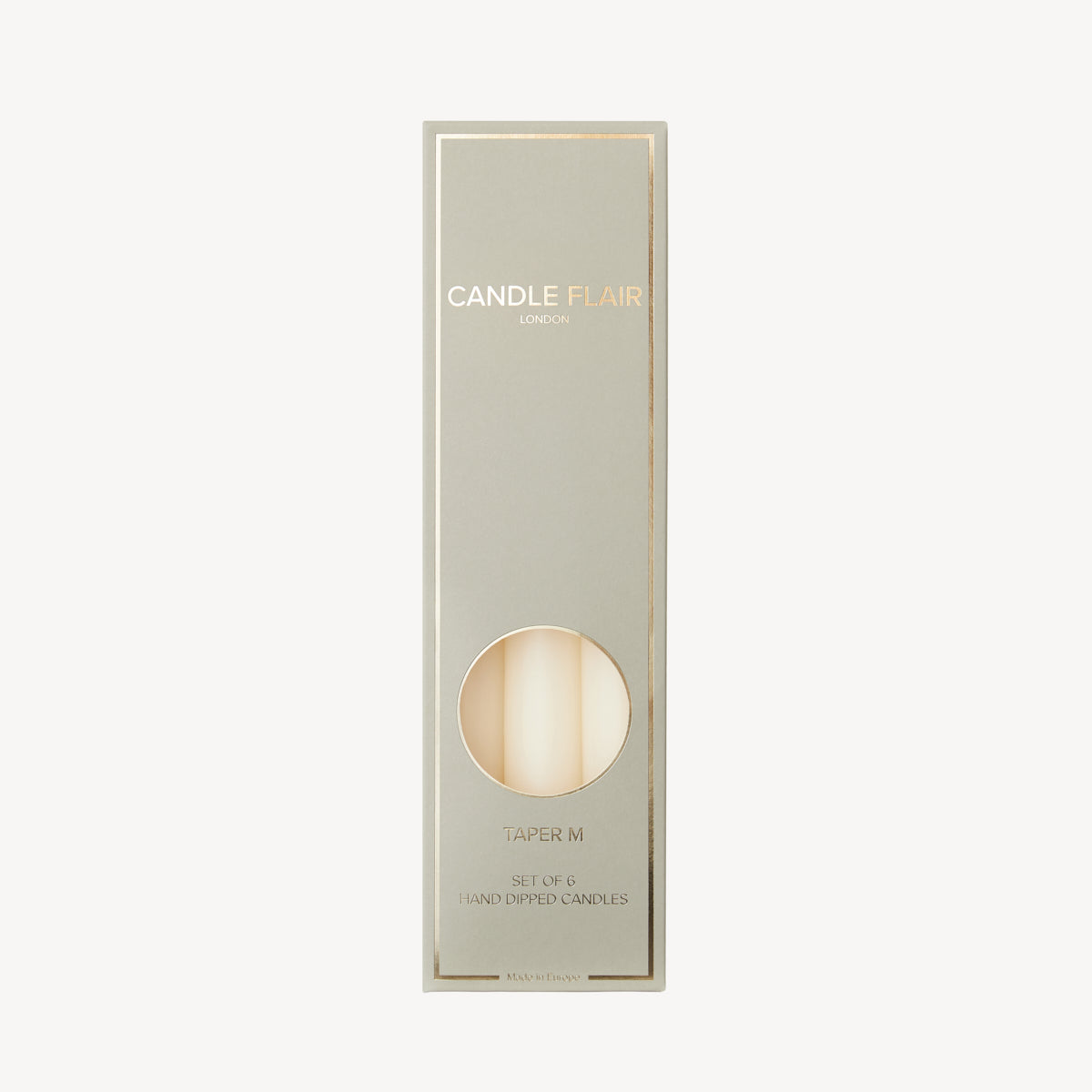 Box of 6 Candles - Taper 25 - Off White
