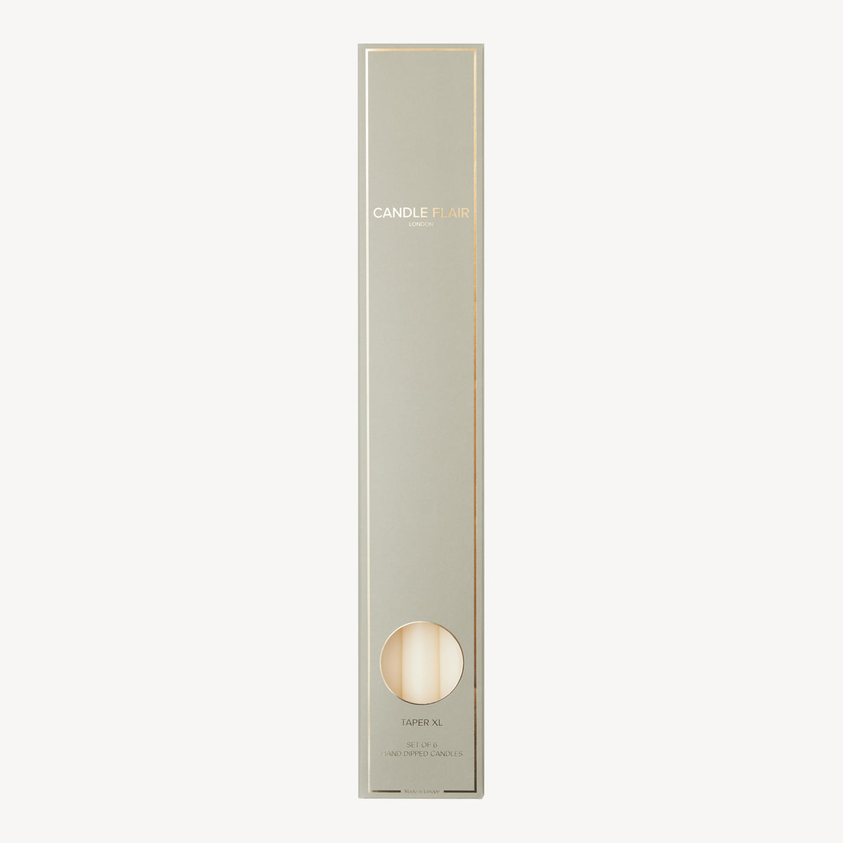Box of 6 Candles - Taper 45 - Ivory