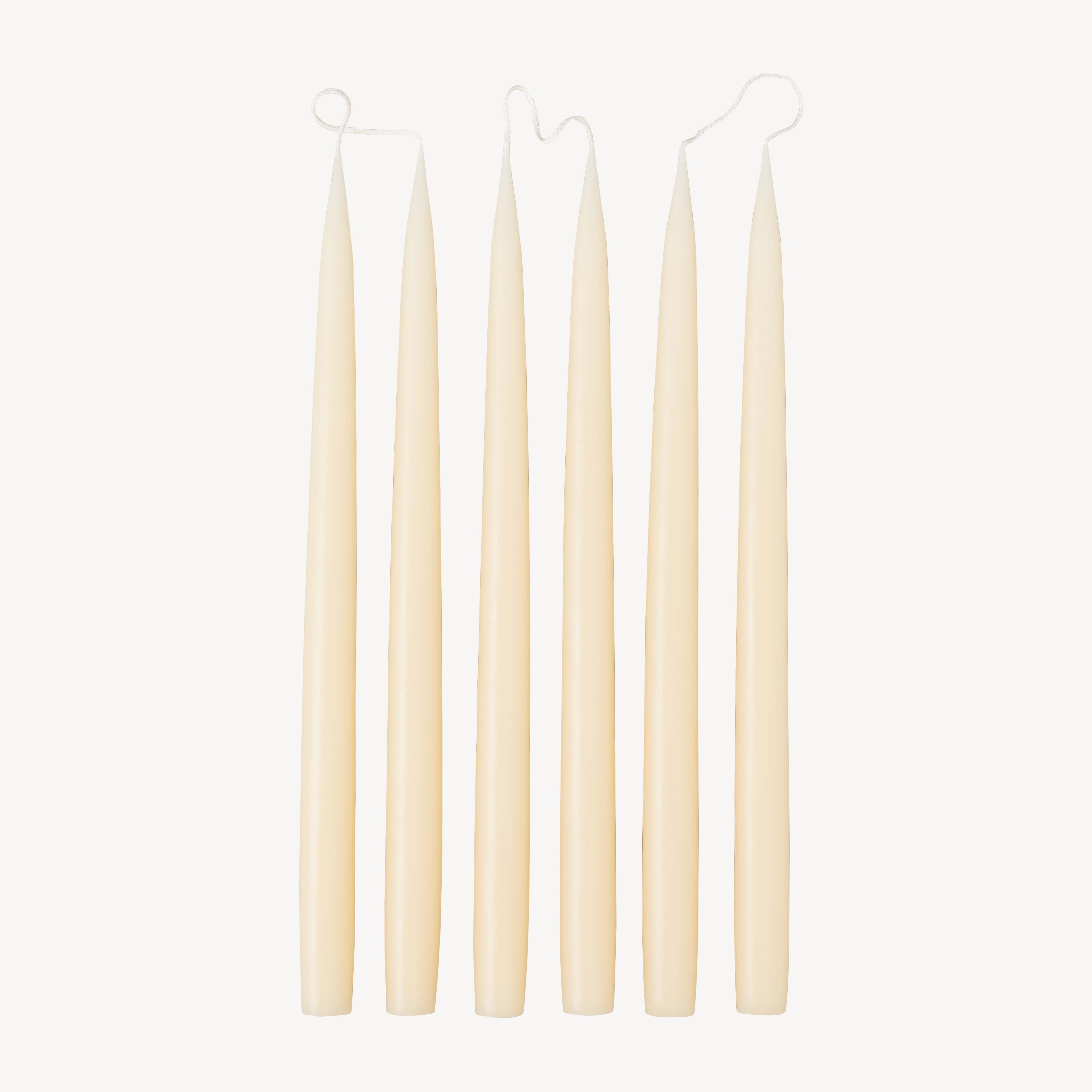 Box of 6 Candles - Taper 35 - Ivory