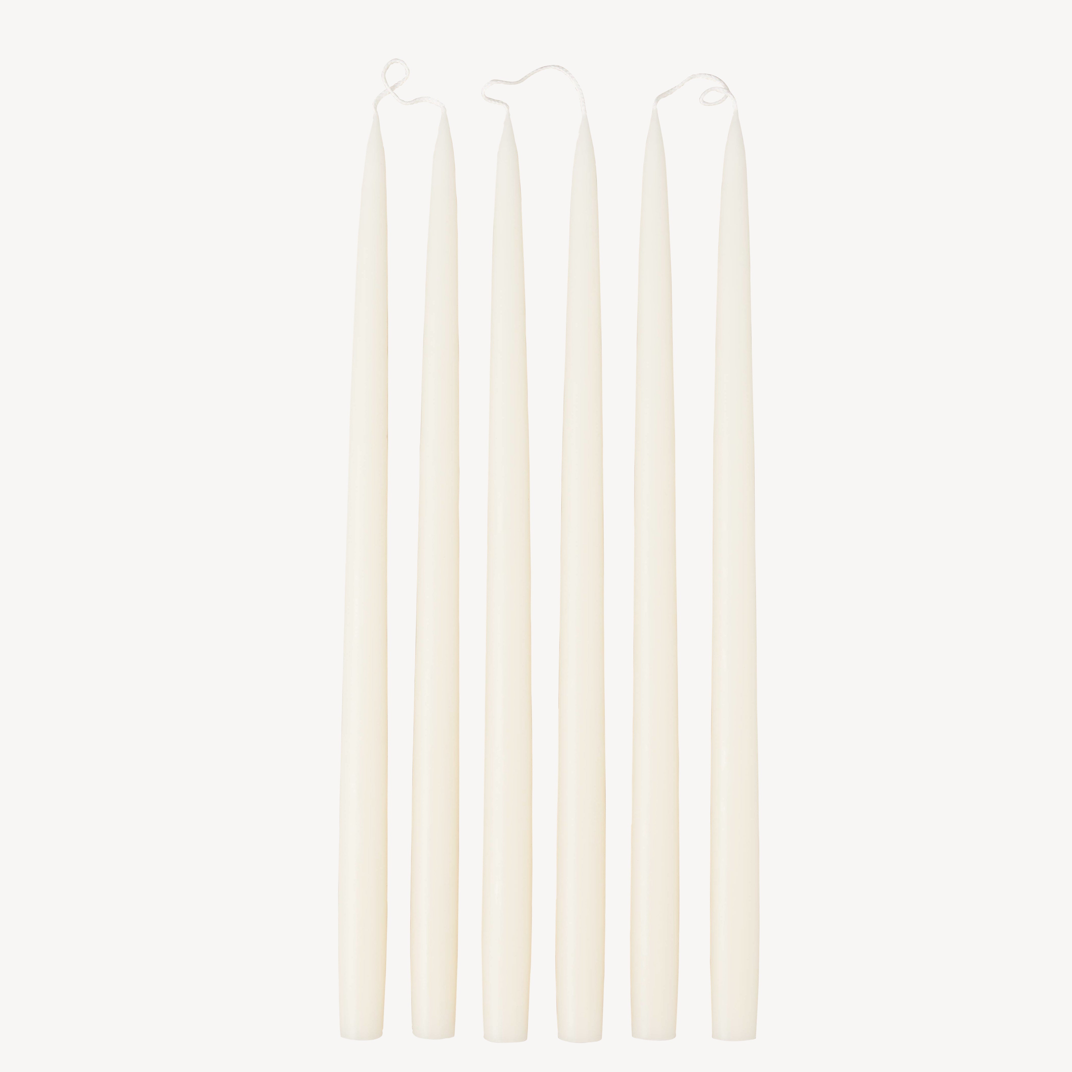 Box of 6 Candles - Taper 45 - Off White