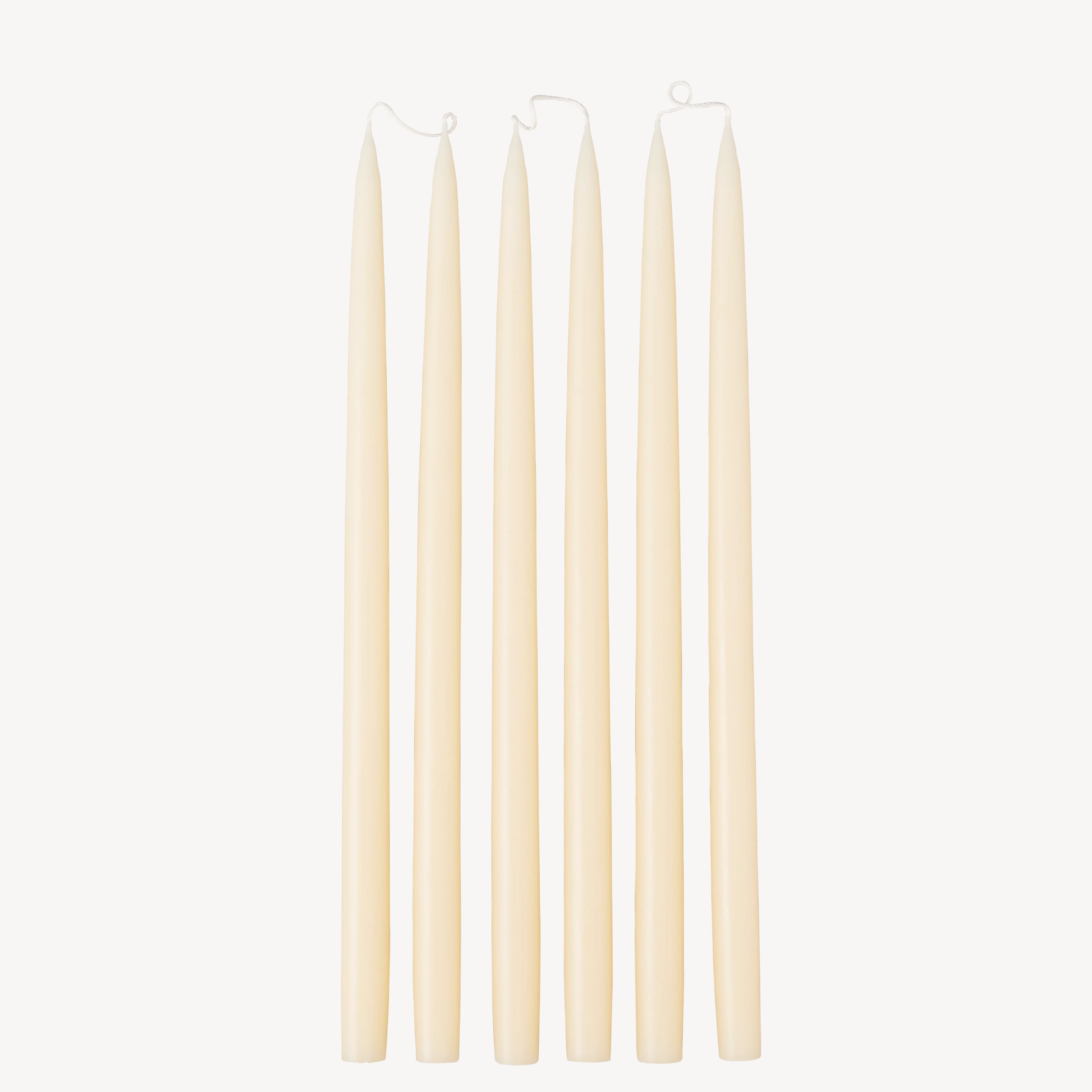 Box of 6 Candles - Taper 45 - Ivory